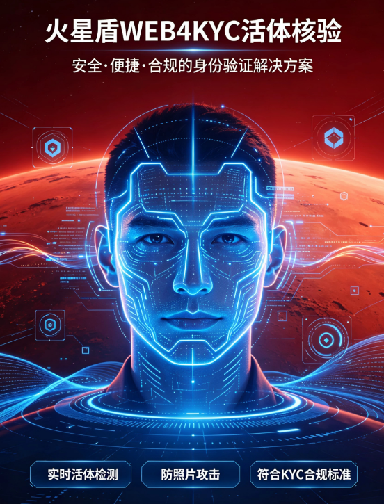 全球首次WEB4底层火星盾KYC活体核验