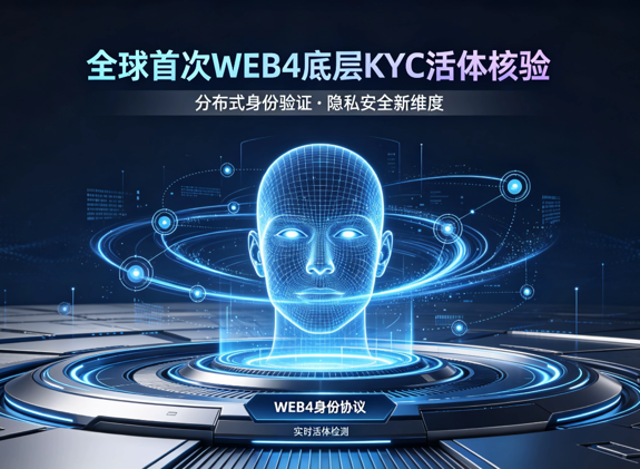 全球首次WEB4 KYC活体核验已正式开启